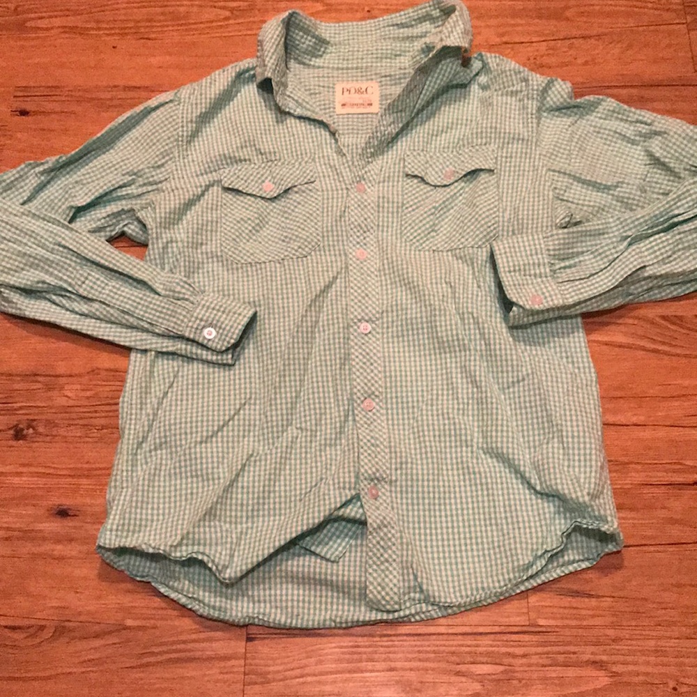 PD&C Button Down Shirt- Light Green
